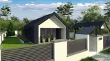 Gotowy projekt domu Z389 PC - Dom typu stodoła do 70m2. Wariant projektu z pompą ciepła