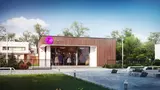 Gotowy projekt domu Zu3 D - Nowoczesny pawilon usługowy do dowolnej aranżacji w konstrukcji drewnianej.