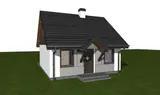 Gotowy projekt domu Z60 40 P - Wariant z dachem 40st., poddaszem użytkowym i zmienionymi instalacjami