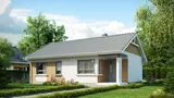 Gotowy projekt domu Z87 D - Projekt domu Z87 w szkielecie drewnianym