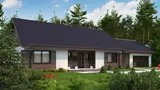 Gotowy projekt domu Z98 WP GP2 - z garażem dwustanowiskowym, wiatą i innym układem pomieszczeń