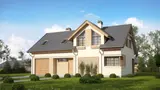 Gotowy projekt domu Z122 v2 - Z122 z zabudowaną antresolą
