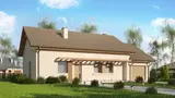 Gotowy projekt domu Z261 GP eg - Wersja z garażem po prawej stronie i ogrzewaniem na eko-groszek.
