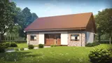 Gotowy projekt domu Z98 h+ - Parterowy dom z 3 sypialniami, dużym P.G. i z opcją zagospodarowania poddasza.