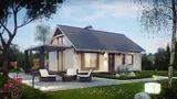 Gotowy projekt domu Z139 v2 - Parterowy dom ze zmienionym układem wnętrza, tani w budowie.