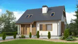 Gotowy projekt domu Z101 v2 - Wariant projektu z podwyższoną ścianką kolankową.