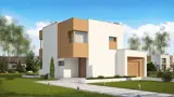 Gotowy projekt domu Zx51 GP - Wariant projektu z garażem bocznym