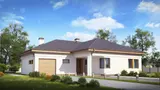 Gotowy projekt domu Z204 L v2 - lustro, zmiana układu pomieszczeń wewnątrz