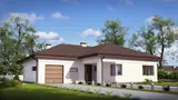 Gotowy projekt domu Z204 L v3 - wersja w odbiciu lustrzanym z nowym układem wnętrza