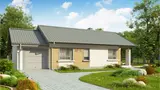Gotowy projekt domu Z87 GL - Wariant z garażem po lewej stronie