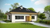 Gotowy projekt domu Z273 Ph+ st - wariant z poddaszem użytkowym, podniesioną ścianką kolankową i stropem teriva