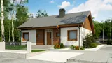 Gotowy projekt domu Z7 D 30 - Wariant projektu Z7 D z kątem nachylenia połaci dachowej wynoszącym 30st.