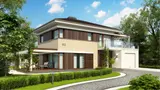 Gotowy projekt domu Zx63 B - Nowoczesny dom z dachem kopertowym