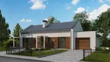 Gotowy projekt domu Z258 GP - wariant z garażem po prawej stronie