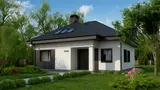 Gotowy projekt domu Z64 a - Wersja z poddaszem użytkowym.