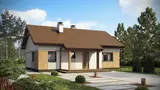 Gotowy projekt domu Z253 - Parterowy dom z dwuspadowym dachem, tani w budowie i eksploatacji.