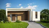 Gotowy projekt domu Zx57 + - Powiększony wariant z trzema pokojami