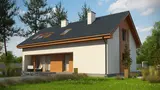 Gotowy projekt domu Z232 A - Wariant projektu Z232 z pokojem w parterze oraz 4 sypialniami na poddaszu.