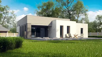 Projekt domu Zx88 A Nowoczesny dom parterowy z płaskim