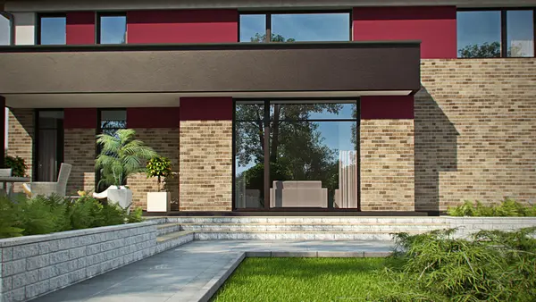 Projekt domu Zx61 Piętrowy dom z dużym salonem i sauną na parterze