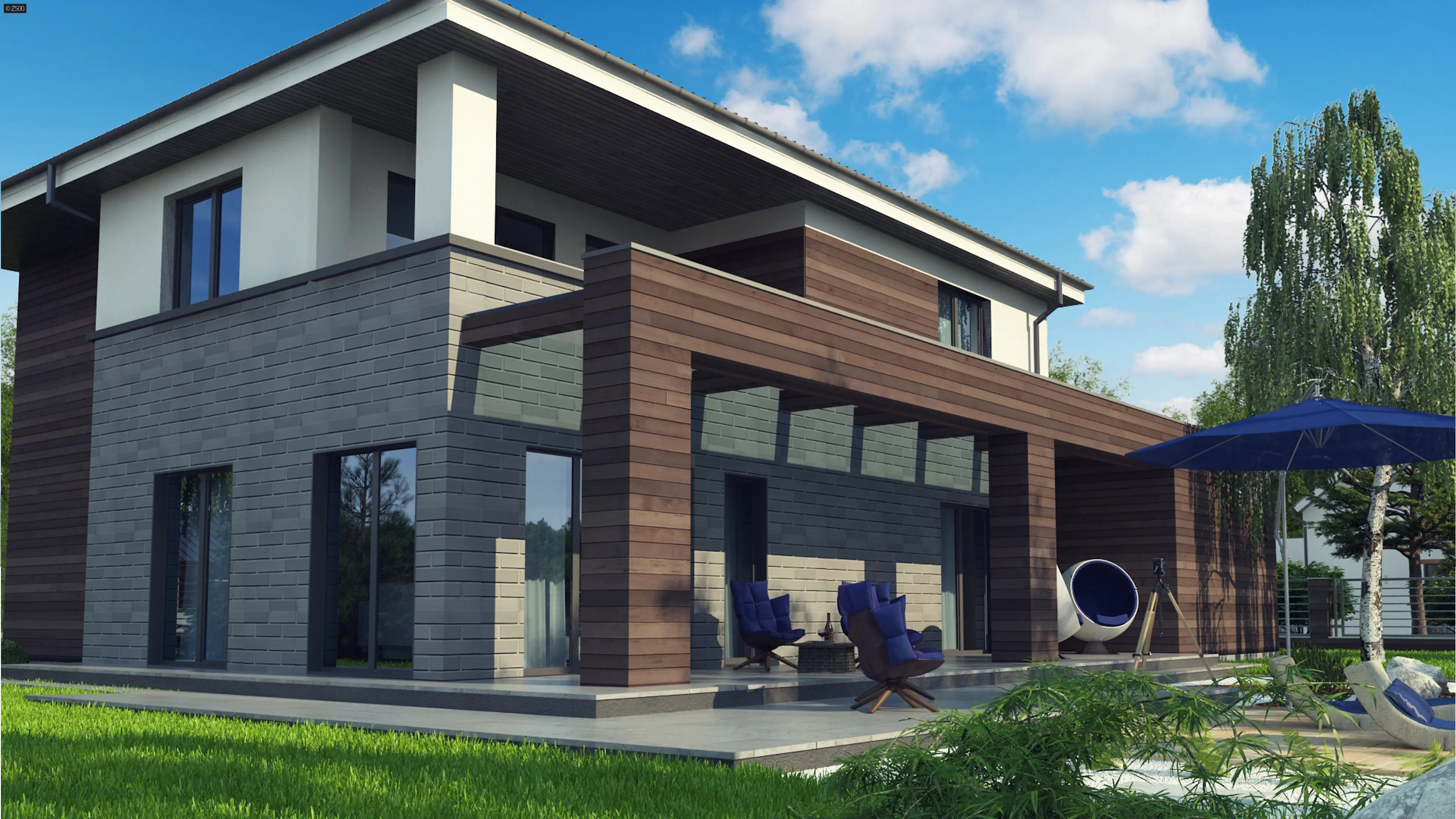 Z500 - Projects of houses and garages, family houses Z500 - Projects of houses and garages, family houses