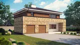Gotowy projekt domu Zx62 - Piętrowy dom o zwartej bryle z garażem na dwa auta