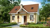 Gotowy projekt domu Z32 D - Mały dom, tani i łatwy w budowie, idealny także na małą działkę