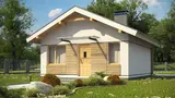 Gotowy projekt domu Z361 - Mały dom z werandą
