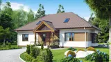 Gotowy projekt domu Z106 D - wersja w technologii szkieletowej, dom z opcją poddasza