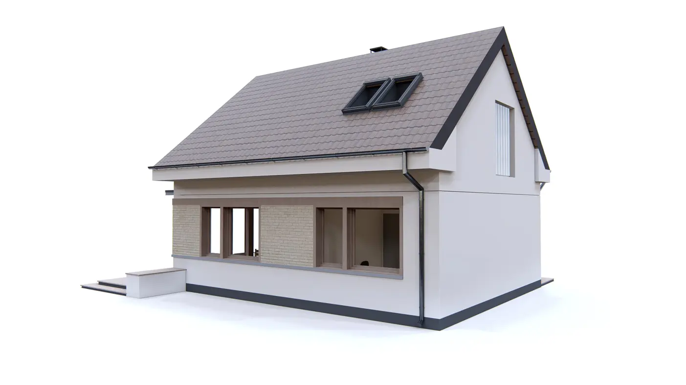 Home project  - Mały dom z poddaszem, funkcjonalny i ekonomiczny w budowie i utrzymaniu.