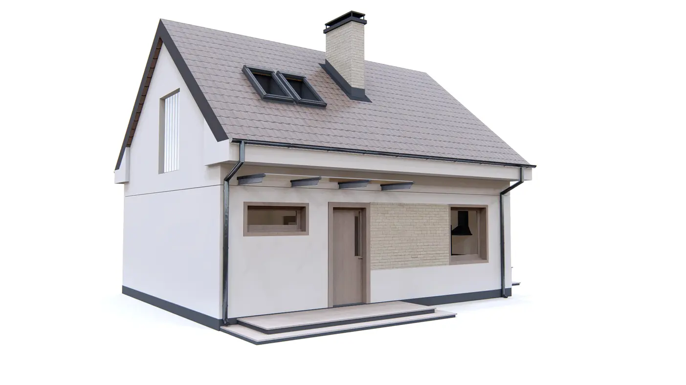 Home project  - Mały dom z poddaszem, funkcjonalny i ekonomiczny w budowie i utrzymaniu.