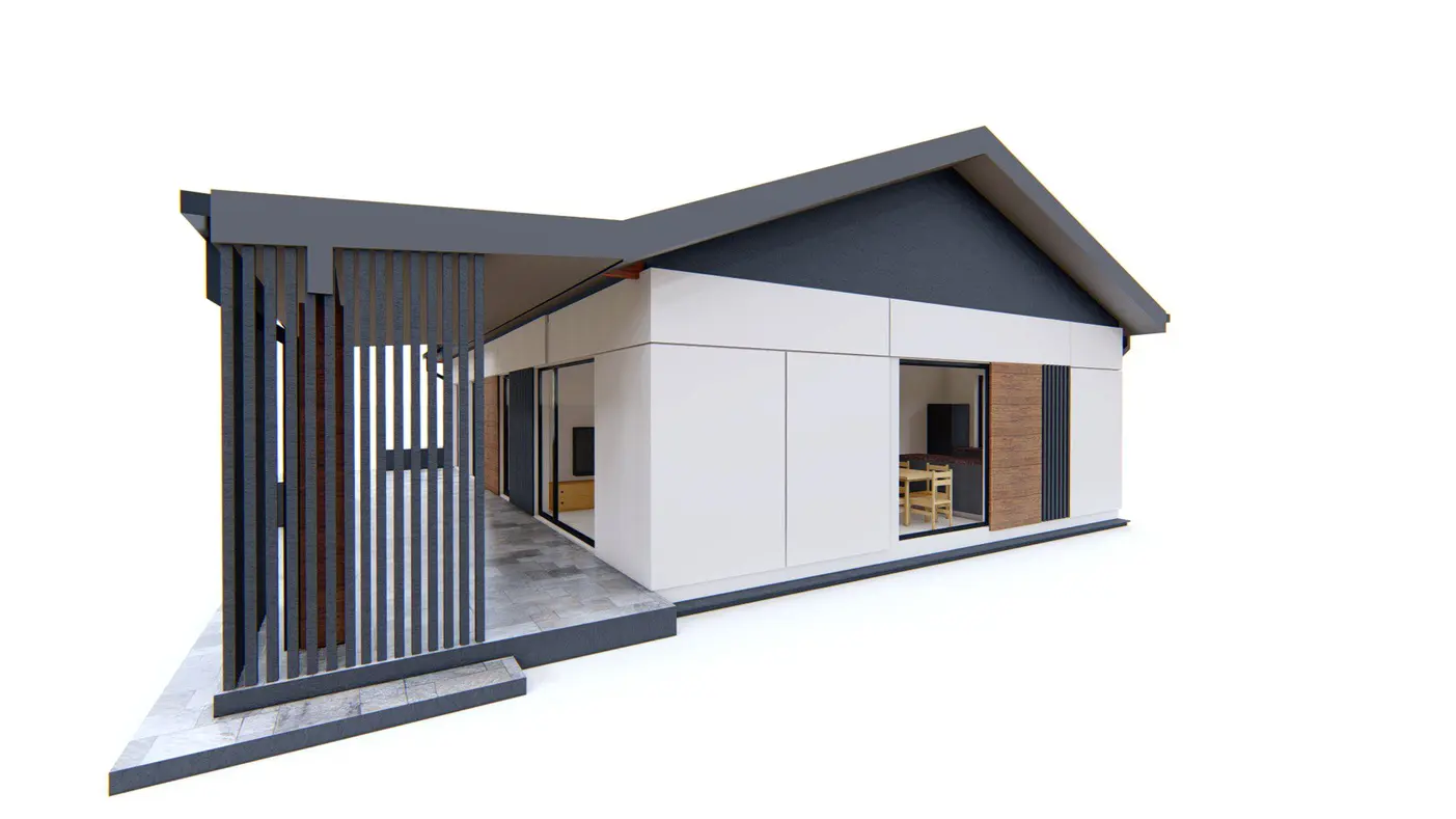 Mājas projekts  - Vienstāva mājas projekts - Z376 D