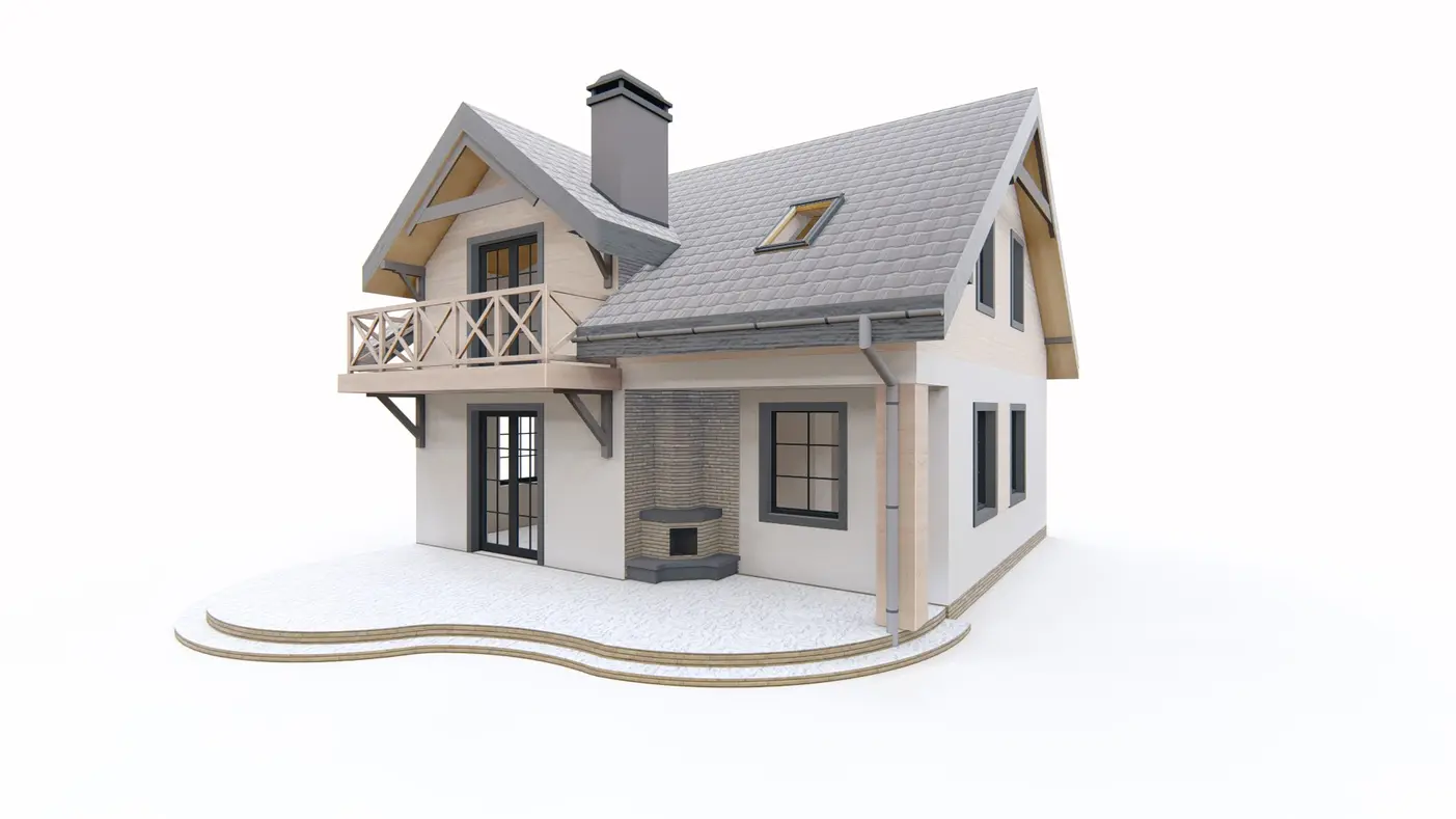 Home project  - Mały i funkcjonalny dom z poddaszem, dostępny także w wersji drewnianej.