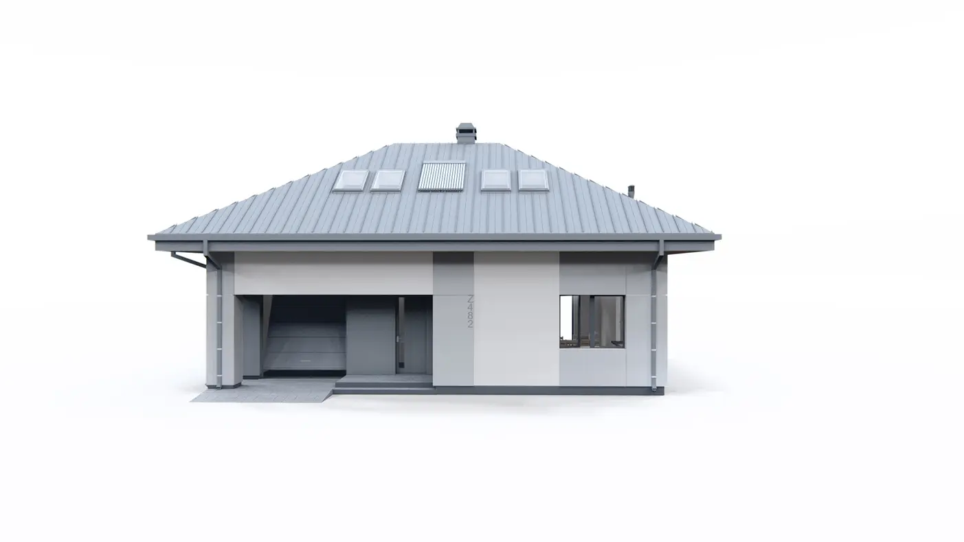 Home project  - Dom parterowy z poddaszem użytkowym