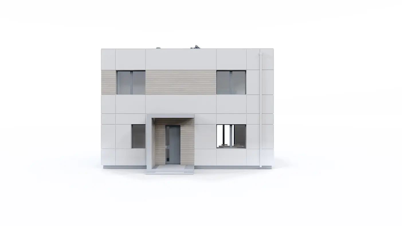 Home project  - Piętrowy dom z 4 pokojami