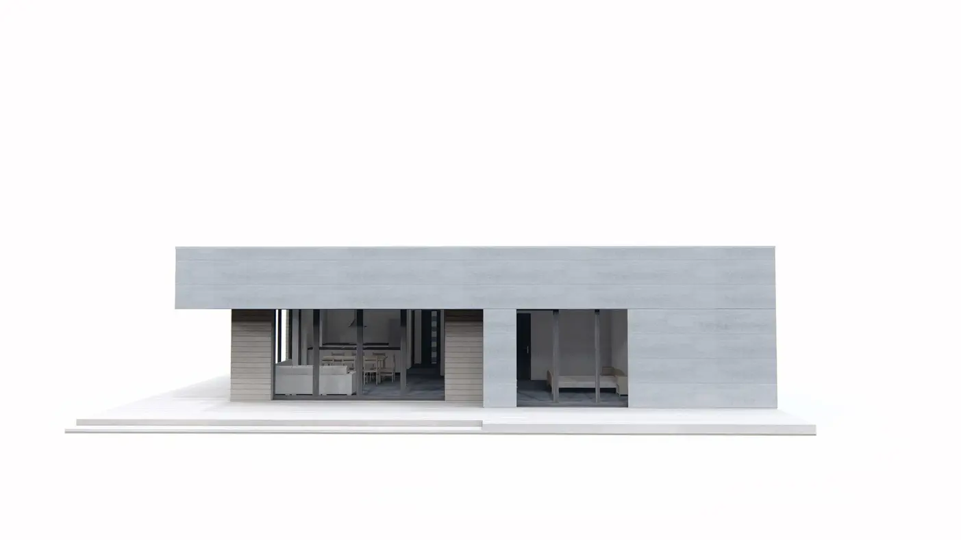 Mājas projekts  - Mūsdienīga vienstāvu ģimenes māja - Zx176