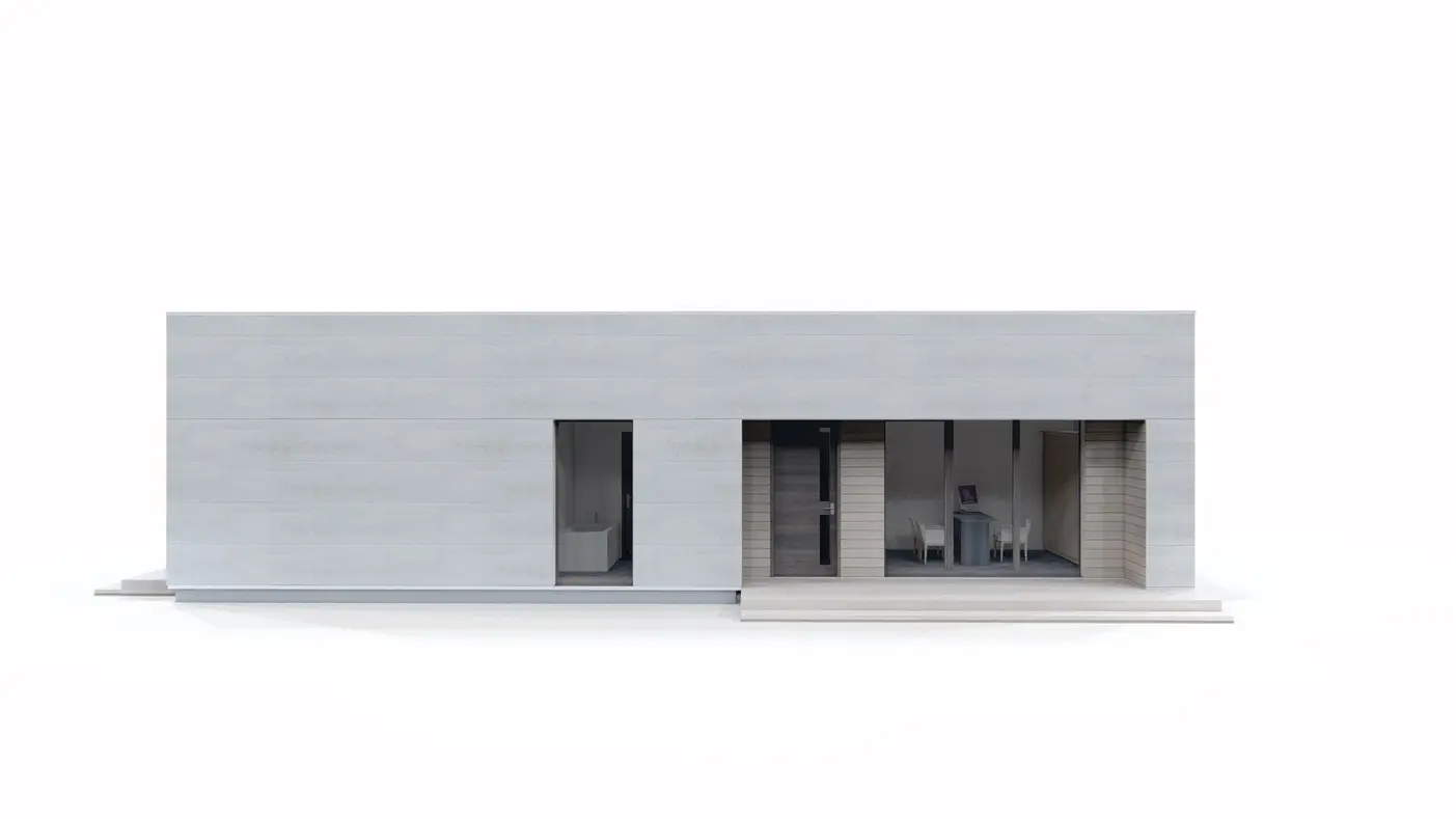 Mājas projekts  - Mūsdienīga vienstāvu ģimenes māja - Zx176
