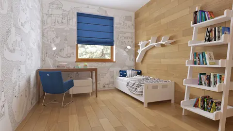 home project Z16 D – interior arrangement, w technologii drewnianej