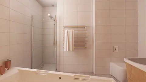 gotowy projekt domu Z41 – aranżacja wnętrz, Projekt domu parterowego na małą działkę, prosty, funkcjonalny i tani w budowie.