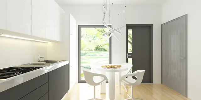 gotowy projekt domu Z544 – aranżacja wnętrz, Budynek rekreacji indywidualnej o powierzchni zabudowy 35m2 na zgłoszenie