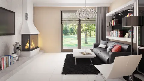 home project Z42 – interior arrangement, Mały dom całoroczny. Szybki i tani w realizacji jako murowany lub drewniany.