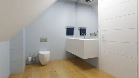 gotowy projekt domu Z43 – aranżacja wnętrz, Dom z poddaszem użytkowym i garażem, duży salon, układ typu T.