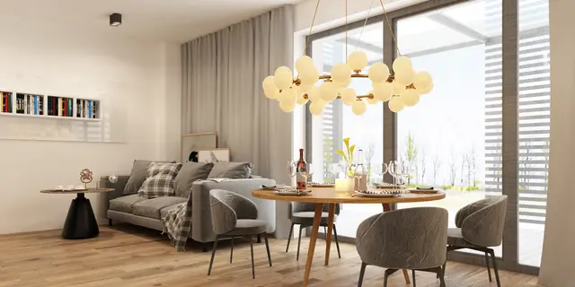 gotowy projekt domu ZB44 – aranżacja wnętrz, Nowoczesny bliźniak dwulokalowy z niezależnymi mieszkaniami i osobnym wejściem