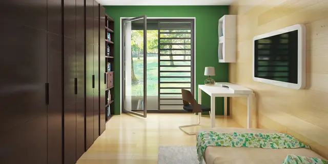 gotowy projekt domu Z402 – aranżacja wnętrz, Parterowy dom z garażem i salonem od południa