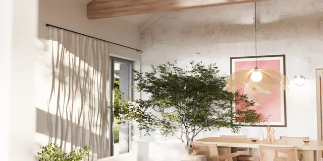 gotowy projekt domu Z402 – aranżacja wnętrz, Parterowy dom z garażem i salonem od południa