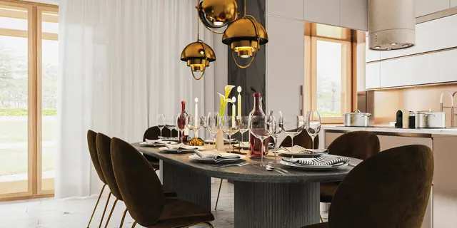 gotowy projekt domu Z555 – aranżacja wnętrz, Nowoczesny dom z oryginalnymi elementami wykończenia dla dużej rodziny