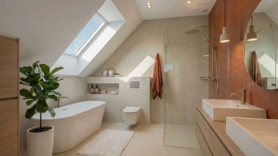 gotowy projekt domu Z555 – aranżacja wnętrz, Nowoczesna stodoła z poddaszem, garażem i wydzielonym niezależnym mieszkaniem