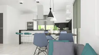 gotowy projekt domu ZX554 – aranżacja wnętrz, Nowoczesny piętrowy dom na planie kwadratu