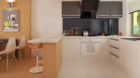 gotowy projekt domu Z69 GL p – aranżacja wnętrz, z garażem po lewej stronie z dachem pulpitowym