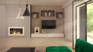 gotowy projekt domu Z388 D A – aranżacja wnętrz, Wariant ze zmienionym układem funkcjonalnym i instalacjami